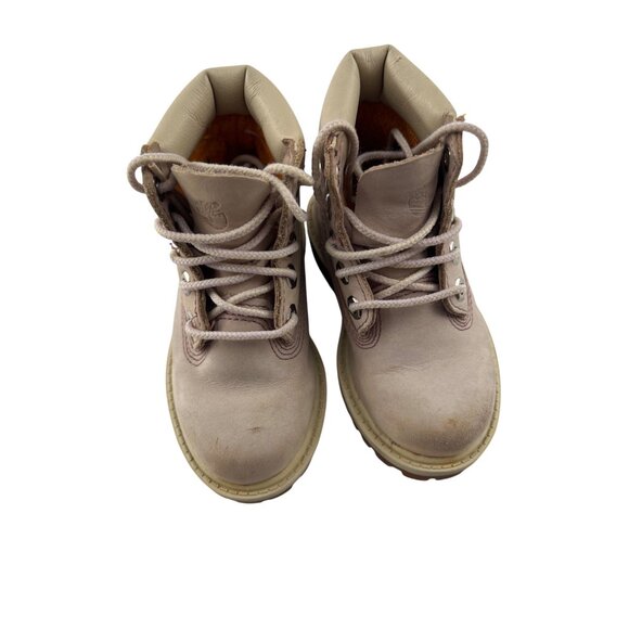 Timberland Toddler Boys Nubuck Boots Size‎ 6 Beige Lace-Up - Picture 2 of 7
